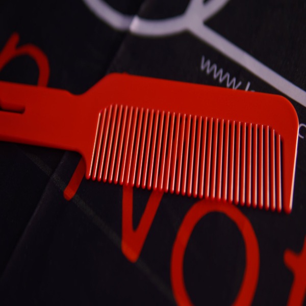 Black Red Flat Head Hair Comb Anti-static