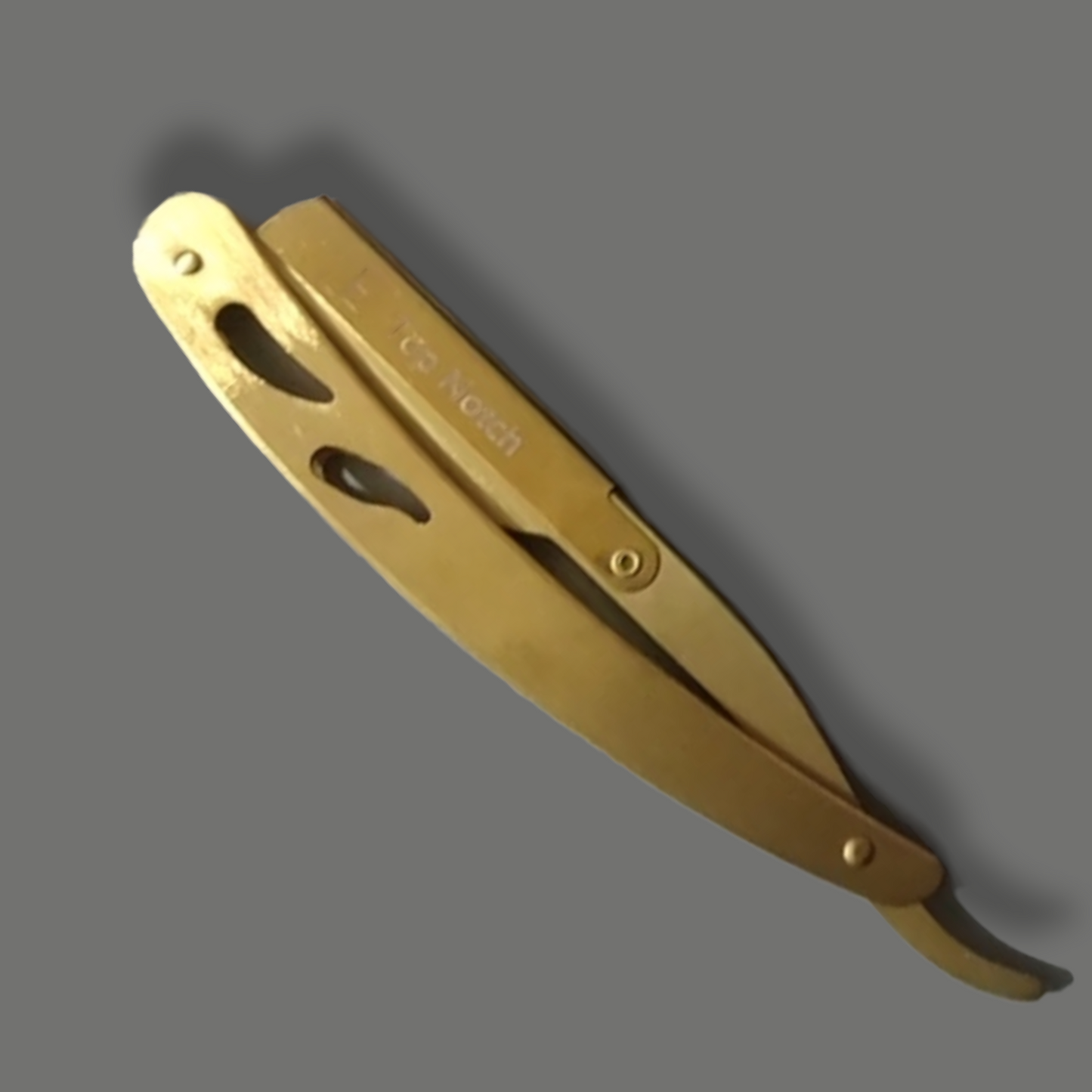 Barber shaving razor gold
