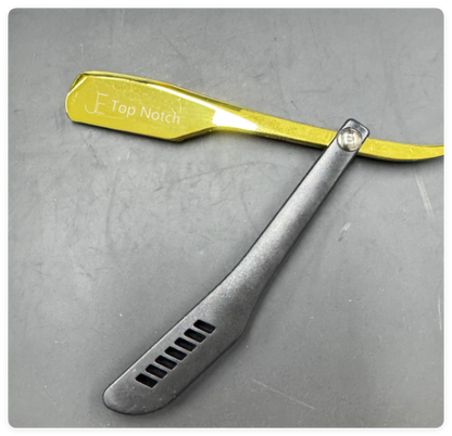 JE Top Notch Straight Razor –  RED-Gold Edition