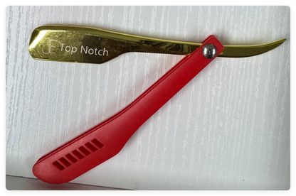 JE Top Notch Straight Razor –  RED-Gold Edition