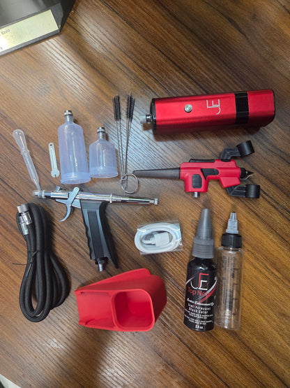J.E-LINE Official Airbrush Combo Plus No Clog  – Professional Precision Kit (Pre-Order)